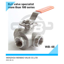 Ss316 Multi-Way Ball Valve 3 Inch 1000 Wog